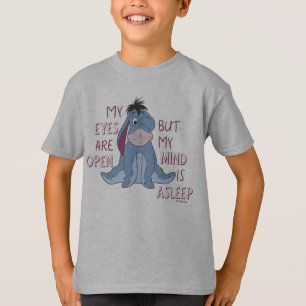 T-shirt Eeyore Mon esprit est endormi Citation