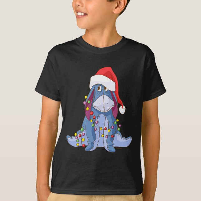 T-shirt Eeyore Santa Claus  (Devant)