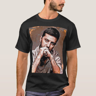 T-shirt Effet artistique du président ukrainien Volodymyr 