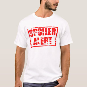 T-shirt Effet de tampon en caoutchouc rouge d'alerte de sp
