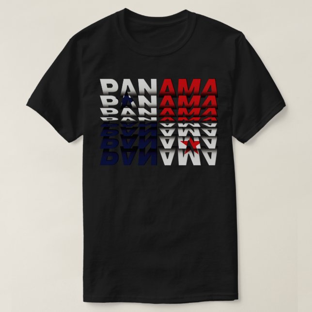 T-shirt Effet Texte de l'indicateur Panama (Design devant)