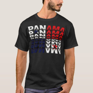 T-shirt Effet Texte de l'indicateur Panama