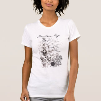 t-shirt effet usé baroque vierge et anges