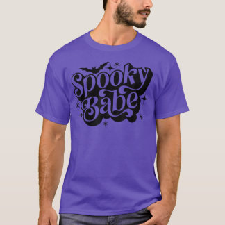 T-shirt Éffrayant Babe Citrouille saison Éffrayante femmes