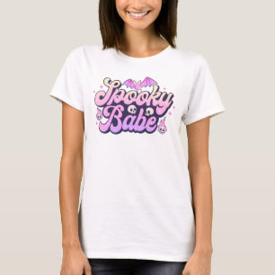 T-shirt Éffrayant Babe mignonne Halloween