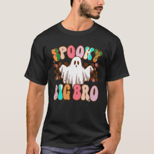 T-shirt Éffrayant Big Bro Halloween Frère Fantôme Ret Cost