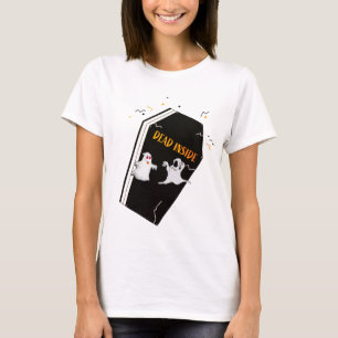 T-shirt Éffrayant Coffin "mort à l'intérieur" des femmes C