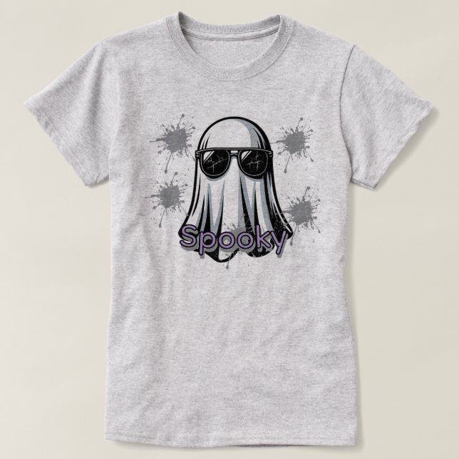 T-shirt Éffrayant cool Ghost (Design devant)