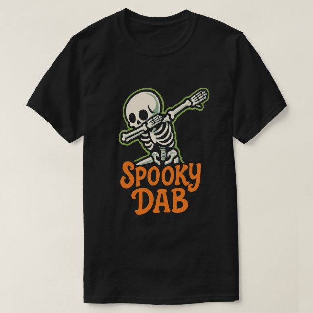 T-shirt éffrayant Dab Halloween (Design devant)