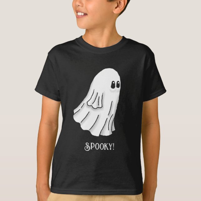 T-shirt Éffrayant fantôme d'Halloween (Devant)