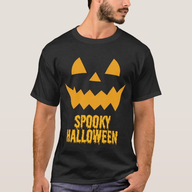 T-shirt éffrayant Halloween (Devant)