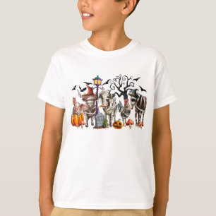 T-shirt Éffrayant Halloween animaux de ferme