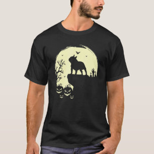 T-shirt Éffrayant Halloween Chien Français Chien Chien Fra