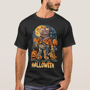 T-shirt Éffrayant Halloween Scarecrow Trick or TRER
