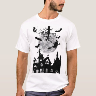 T-shirt Éffrayant Halloween Vintage chauves-souris Horror