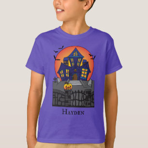 T-shirt Éffrayant Haunted House Kids Halloween