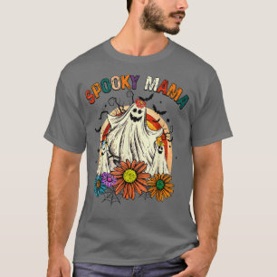 T-shirt Éffrayant Mama Drôle Fantôme Maman Costume Hallowe