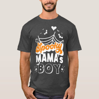 T-shirt Éffrayant Mama's Boy Éffrayant Halloween garçon