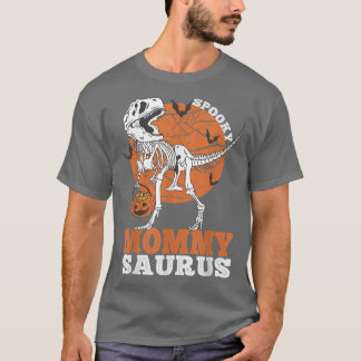 T-shirt Éffrayant Mommy Saurus Dinosaur Skeleton T rex Pum