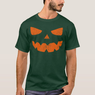 T-shirt Éffrayant ou lanterne face citrouille d'halloween