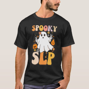 T-shirt Éffrayant SLP Super Halloween Voix Langue Pathol