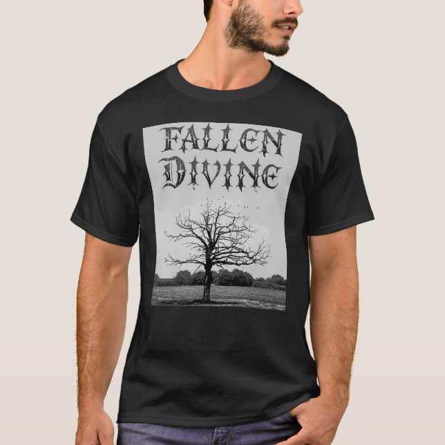T-shirt Éffrayant Tree Fallen Divine Rock (Devant)