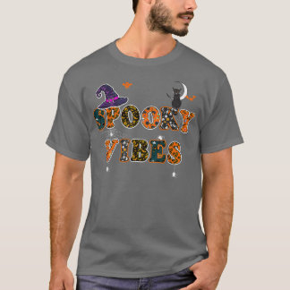 T-shirt Éffrayant Vibes Halloween Witch Saison Éffrayante