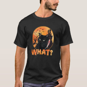 T-shirt Effrayant What Cat Halloween 2022 Costume Chats No