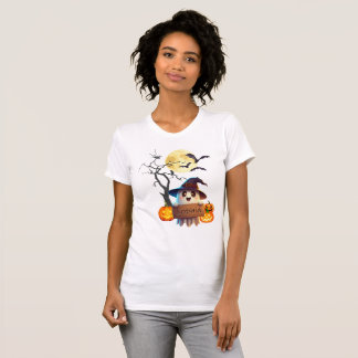 T-shirt Éffrayante Sophia : Un joli fantôme d'Halloween