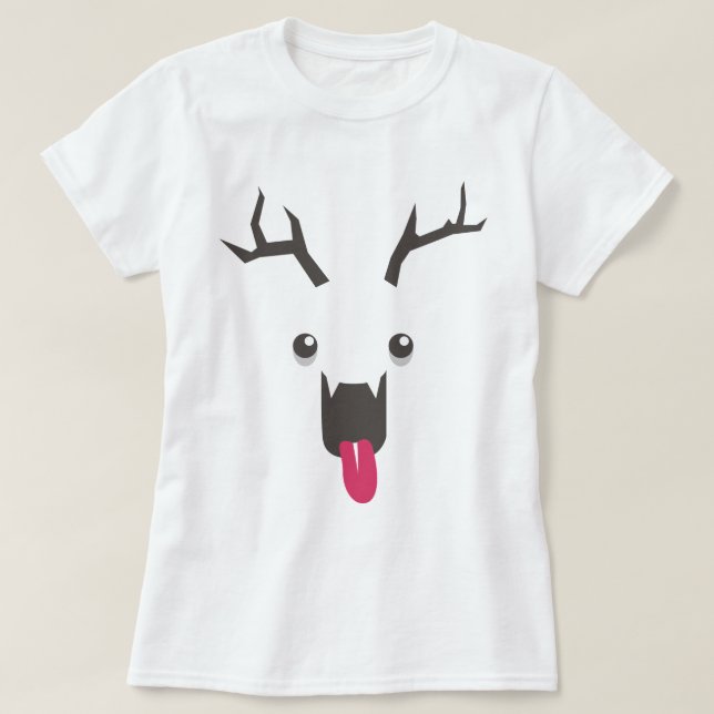 T-shirt Effrayer Reindeer (Design devant)