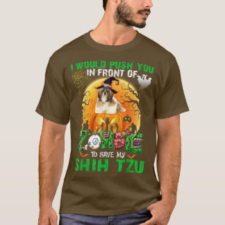 T-shirt Effrayer Vous Pouvez Devant Zombies Pour Sauver Mo