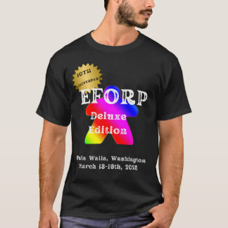 T-shirt EFORP 2025 Official Rainbow Meeple