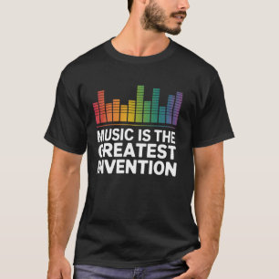 T-shirt Égaliseur Graphique La Musique Est La Plus Grande 