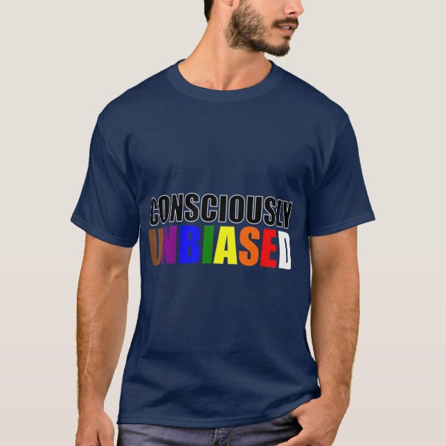 T-shirt Égalité avec l'arc-en-ciel sans parti pris (Devant)