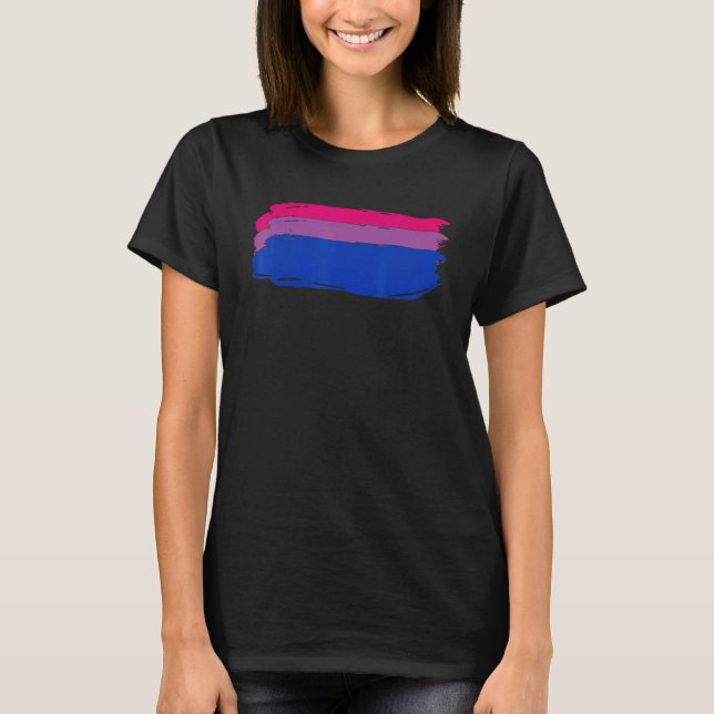 T-shirt Égalité Bi Pride Mois Lgbt Bisexualité Drapeau Que (Devant)