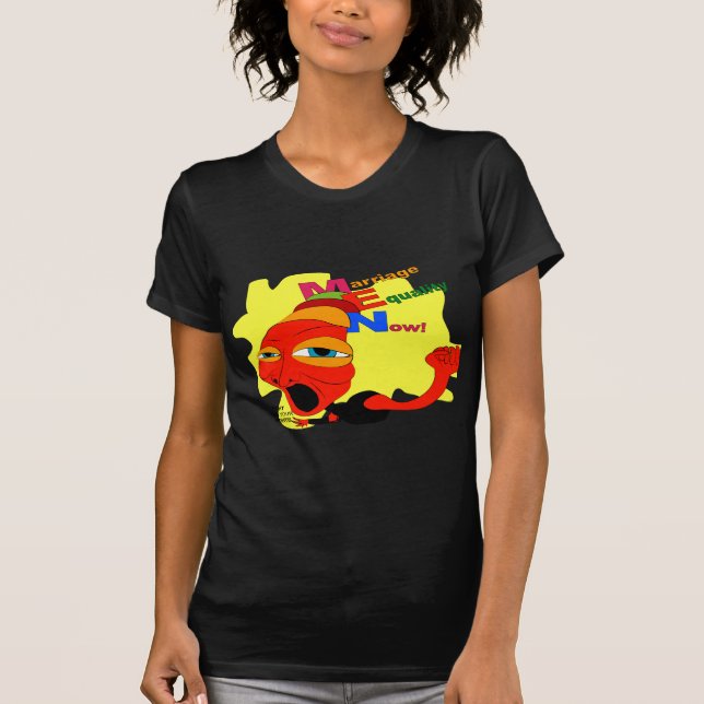 T-shirt Égalité de mariage maintenant ! (Devant)