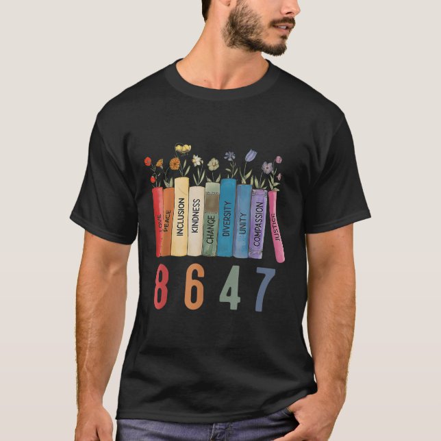 T-shirt Egalité des droits Livre Flower 8647 Trump Feminis (Devant)