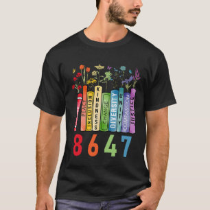 T-shirt Egalité des droits Livre Flower Anti Trump Feminis