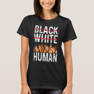 T-shirt Égalité humaine noir blanc Appare Mois de l'histoi