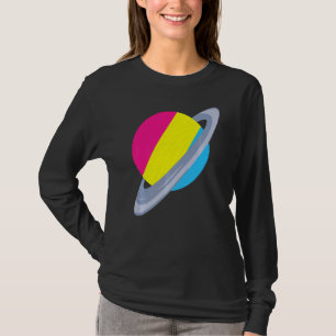 T-shirt Égalité Pan Fierté Mois Saturn Pansexualité Drapea
