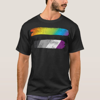 T-shirt Égalité Signal Égalité Lgbtq Drapeau Asexuel Ace P