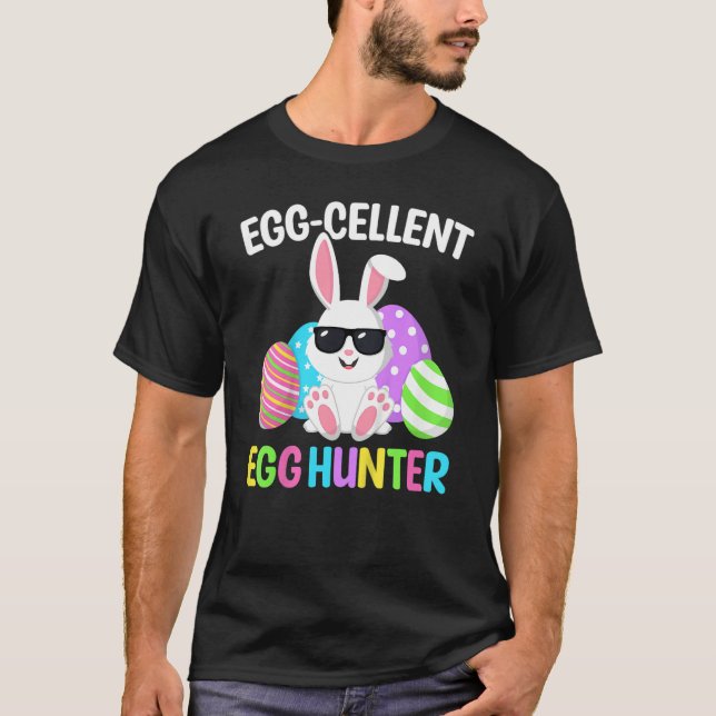T-shirt Eggcellent Egg Hunt Easter Bunny Toddler Boys Girl (Devant)