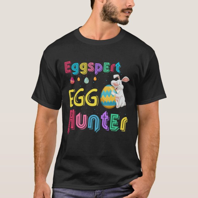 T-shirt Eggspert Chasseur d'oeufs Cool Chasse de lapin de  (Devant)
