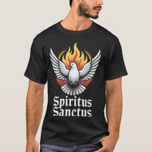T-shirt Église catholique Holy Spirit Dove Latin Mass
