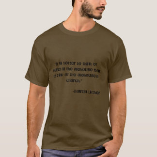 T-shirt Église dans la brasserie