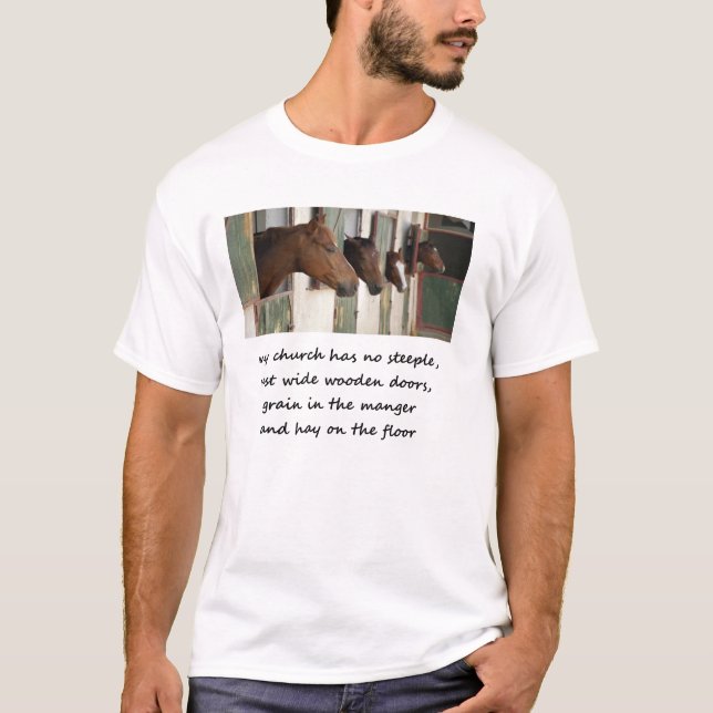 T-shirt Église de cowboy (Devant)