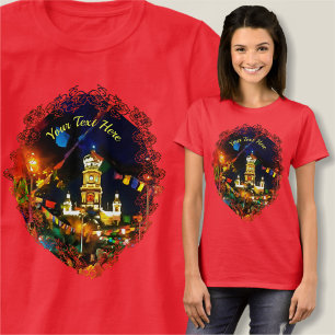 T-shirt Eglise de Guadalupe Dia de Los Muertos PV-190130