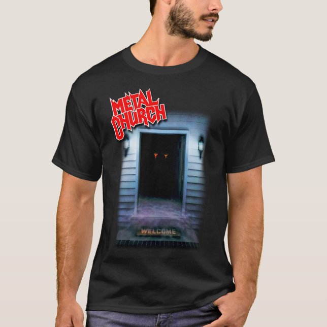T-shirt église de métal l'obscurité classique ancienne éco (Devant)