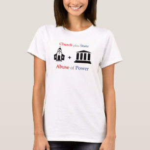 T-shirt Église de TLT + État = abus de pouvoir v1.1