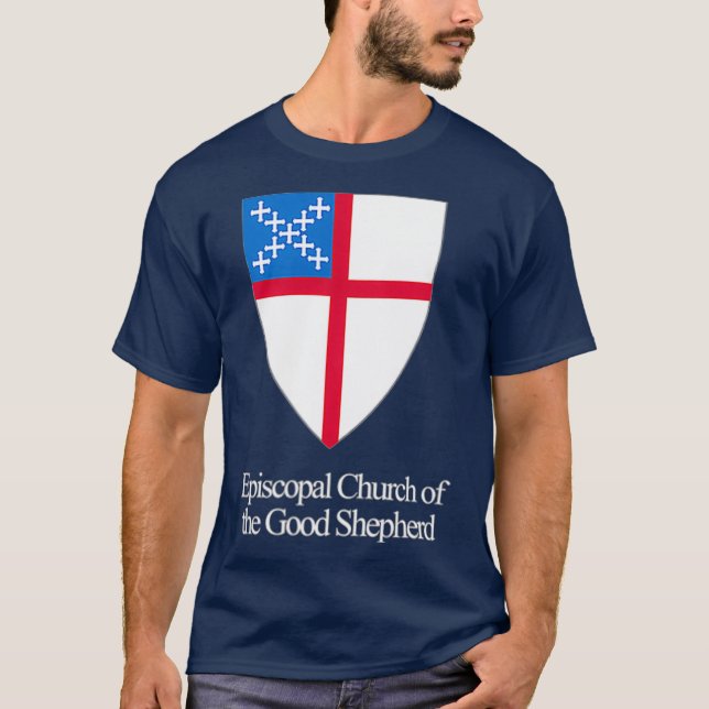 T-shirt Église épiscopale personnalisée des hommes (Devant)